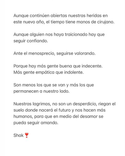 01 Janvier - Aunque continúen abiertas nuestras heridas en este nuevo año, el tiempo tiene manos de cirujano...
