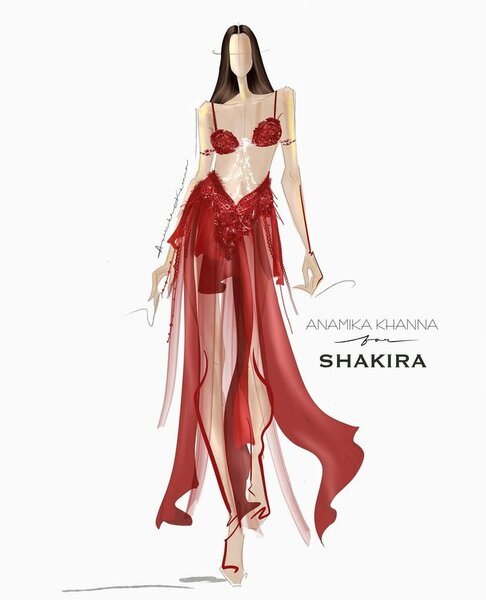 Robe créée par Anamika Khanna pour Ojos Así
